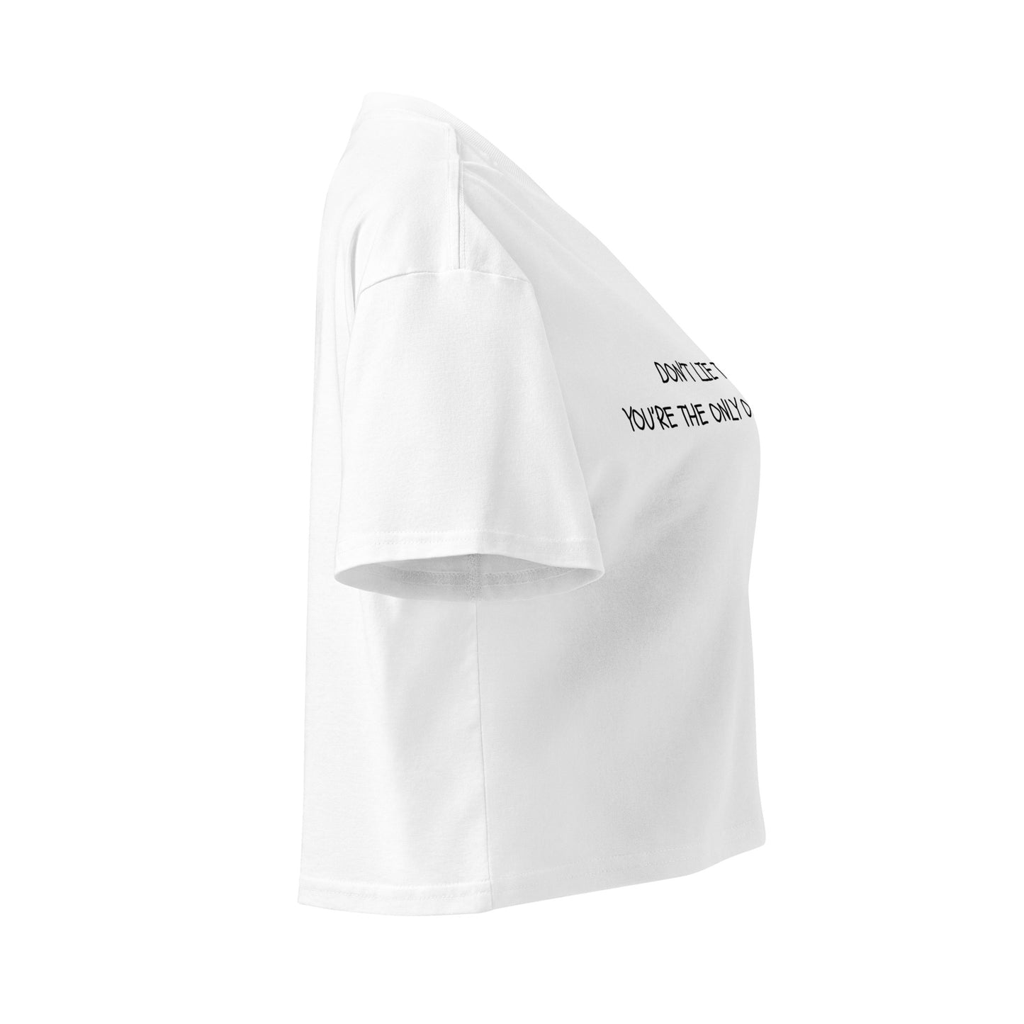 "Don't Lie To Yourself" Cropped Tee