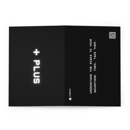 "Understand the risks to your advantage. Then, take them." Motivational Card Pack (5 Pack)