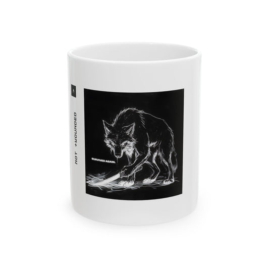 "SURVIVED AGAIN." 11oz Mug