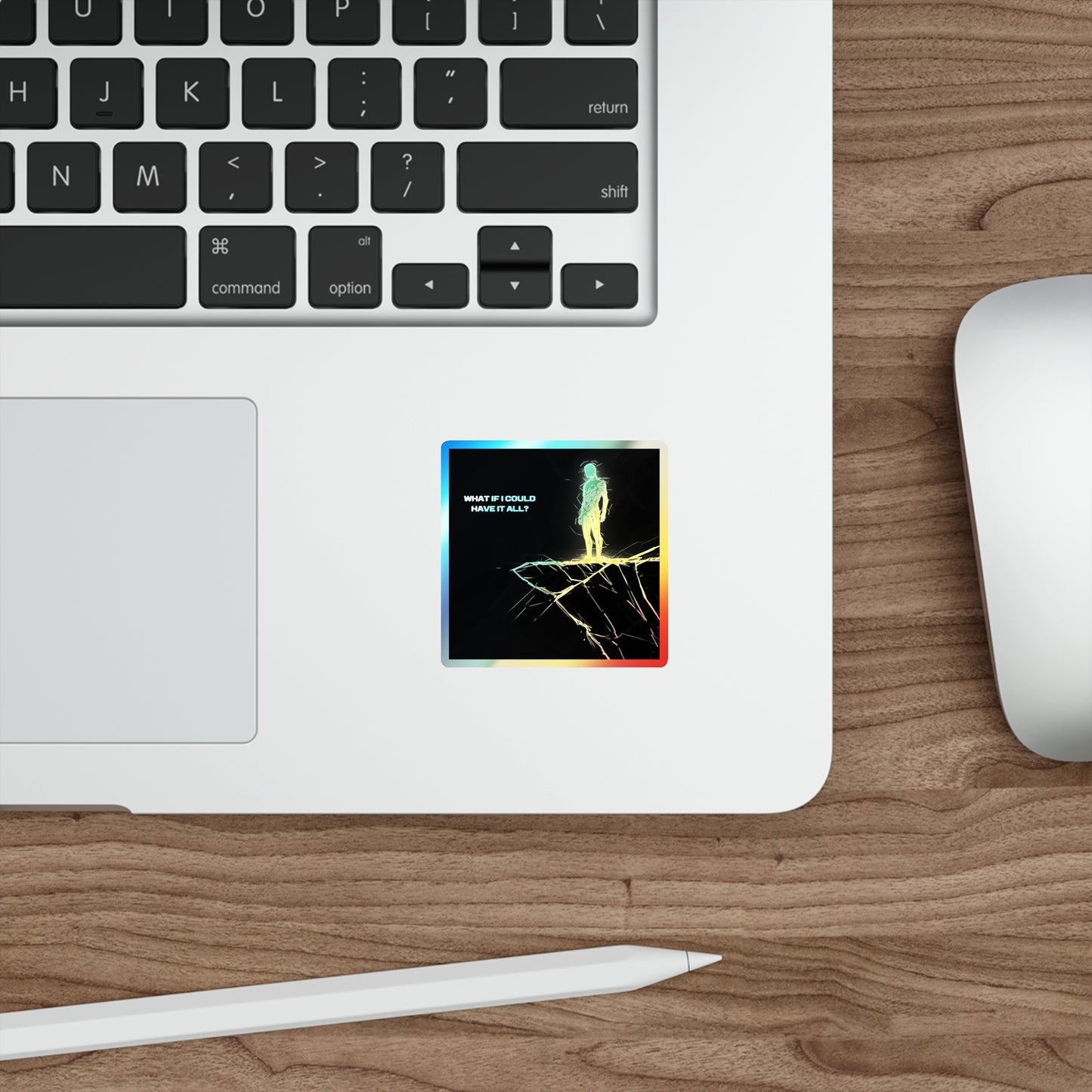 "Get everything." Holographic Sticker