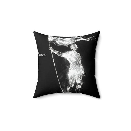 "I accept." Square Pillow