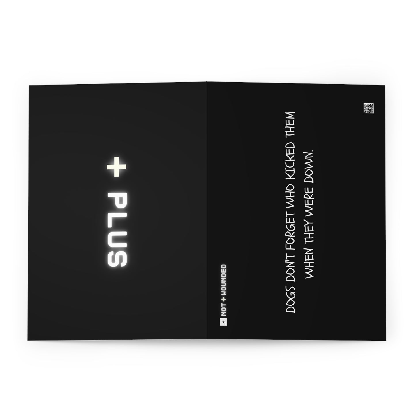 "Dogs Don't Forget." Motivational Card Pack (5 Pack)