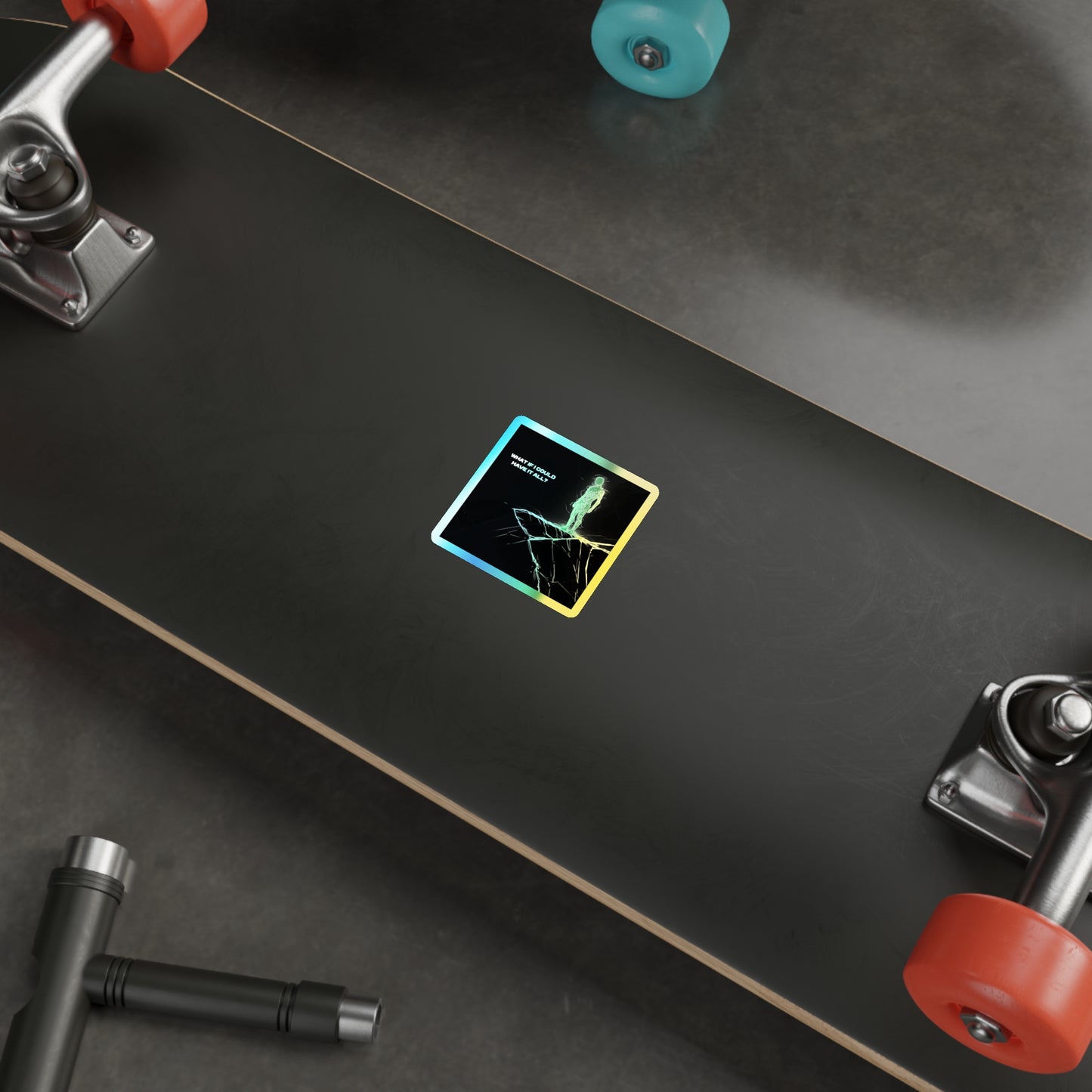 "Get everything." Holographic Sticker