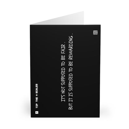 "It's Not Supposed To Be Fair" Motivational Card Pack (5 Pack)
