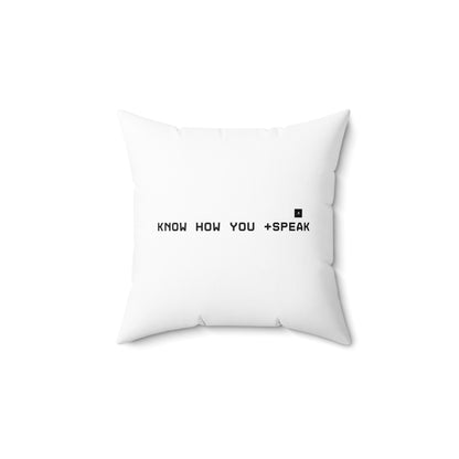 "Your Words Have Reactions" Square Pillow