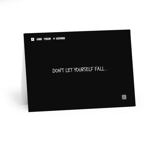 "Dont let Yourself Fall" Motivational Card Pack (5 Pack)