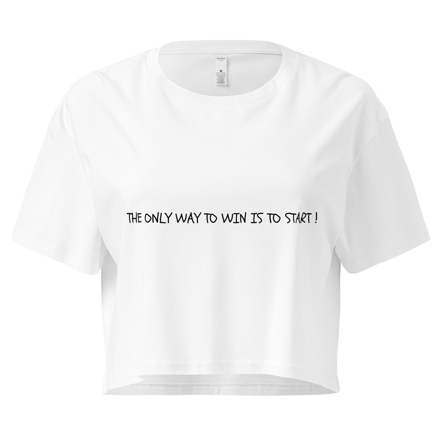 "The Only Way To Win" Cropped Tee
