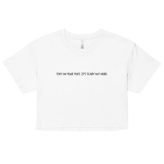 "Stay On Your Toes" Cropped Tee