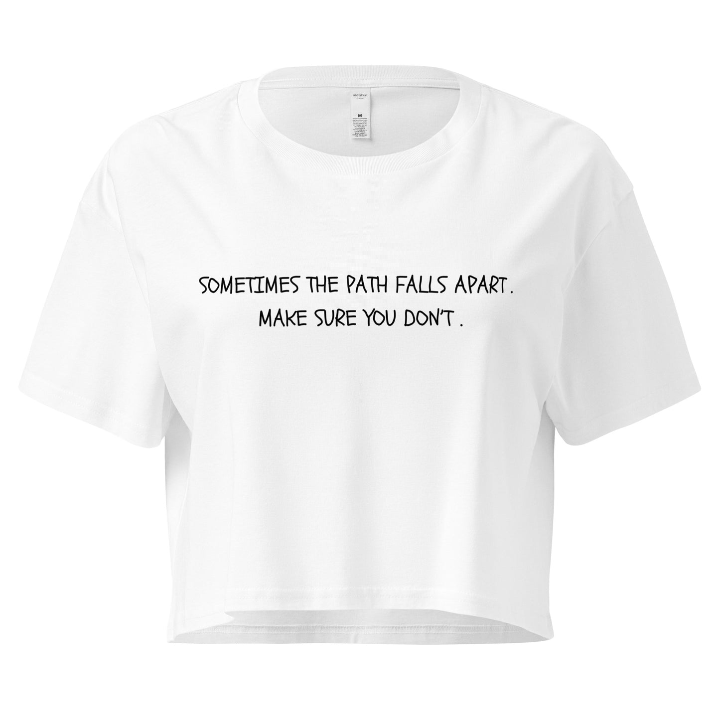 "The Path Falls Apart" Cropped Tee