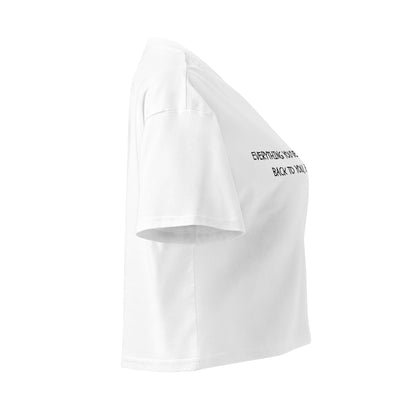 "It Will Return Back To You" Cropped Tee.